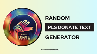 Pls Donate Text Generator