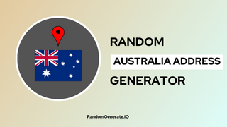 Random Australia Address Generator